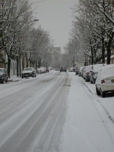 Notre quartier est beau sous la neige !